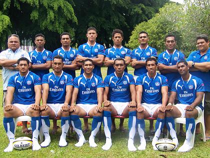 Samoa sevens team for the Wellington 7s and Las Vegas 7s 2015