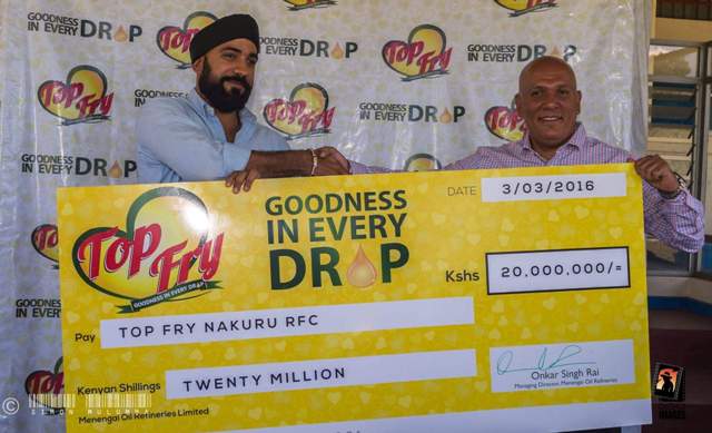 Nakuru Rugby lands a 20 million shilling sponsorship deal with Top Fry