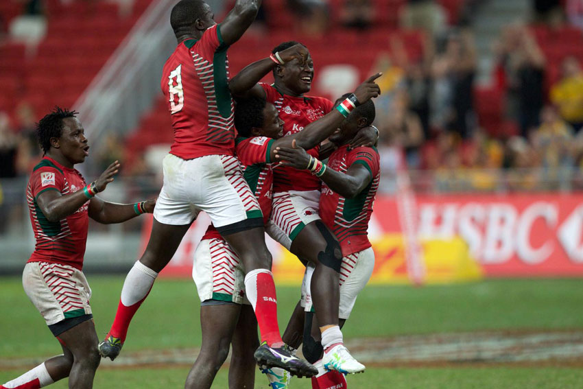 Watch : Kenya 7s vs Argentina : Singapore 7s Cup Semi Finals 2016