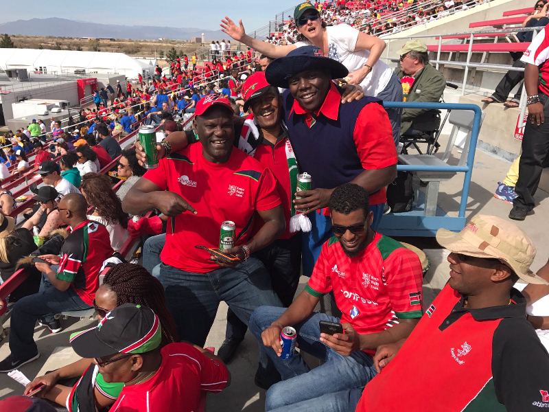 Video - Georgie Mokuasi cheering up Kenya 7s crowd