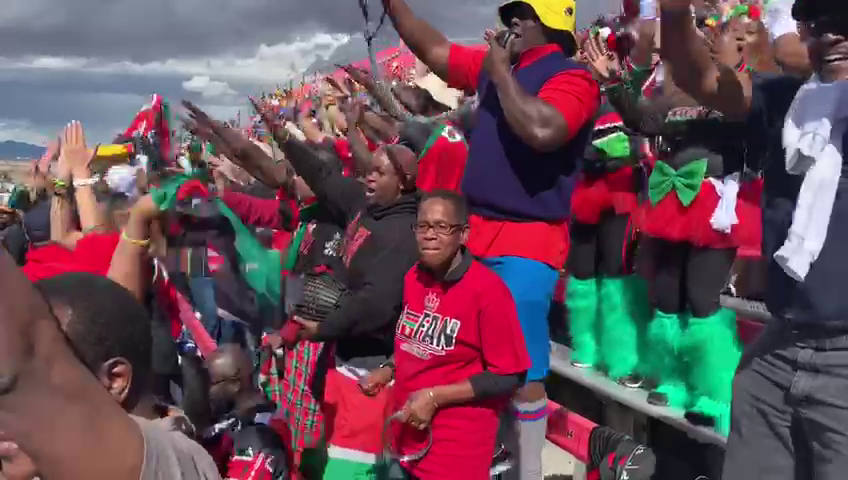 Kenya 7s Fans corner at USA Las Vegas 7s 2019